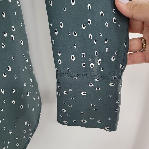 Ann taylor boatneck long sleeve career blouse - Picture 9 of 11